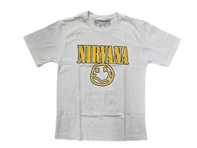 Camiseta Nirvana Blusa Com Costas Banda Rock Mr6026 Camiseta Nirvana Blusa Com Costas Banda Rock Mr6026