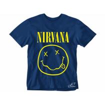 Camiseta Nirvana camisa Banda de Rock Masculina e Feminina blusa Unissex 100% Algodão Linha Premium