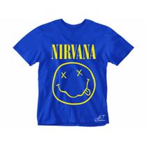 Camiseta Nirvana camisa Banda de Rock Masculina e Feminina blusa Unissex 100% Algodão Linha Premium