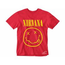 Camiseta Nirvana camisa Banda de Rock Masculina e Feminina blusa Unissex 100% Algodão Linha Premium