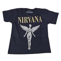 Camiseta Nirvana In Utero Blusa Infantil banda de Rock Bo579 Bori003