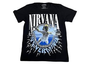 Camiseta Nirvana Nevermind Blusa Adulto Unissex Banda de Rock Bo513