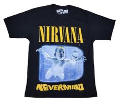 Camiseta Nirvana Nevermind Capa de Album Banda de rock MRNIRV