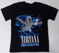 Camiseta Nirvana Preta Nevermind Capa de Album Banda de rock EPI036 BRC - Belos Persona