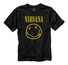 Camiseta Nirvana Smile Preta Banda De Rock Grunge Nirvana