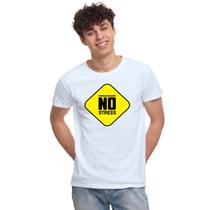 Camiseta No Stress Sem Estresse Camisa Personalizada Blusa Adulto Algodão com Poliéster