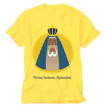 Camiseta Nossa Senhora Aparecida amarela Romaria