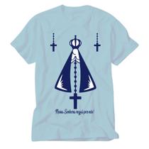 Camiseta Nossa Senhora Aparecida azul intercessora Romaria - VIDAPE