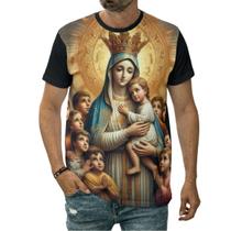 Camiseta Nossa Senhora Aparecida Padroeira Do Brasil Amor