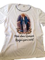 Camiseta Nossa Senhora das Graças Bordada Tamanho GG
