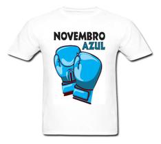 Camiseta Novembro Azul Luta Campanha Câncer Unissex Linda