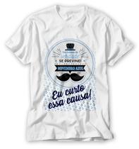 Camiseta novembro azul um homem de verdade se previne