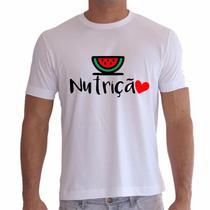 Camiseta Nutrição - Melancia - Blusa faculdade - Tshirt