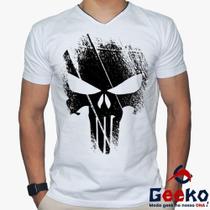 Camiseta O Justiceiro 100% Algodão The Punisher Geeko