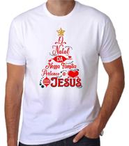 Camiseta O Natal Da Nossa Família Pertence Á Jesus Blusa Camisa