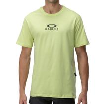 Camiseta Oakley Bark New SM24 Masculina Pale Lime Yellow Camiseta Oakley Bark New SM24 Masculina Pale Lime Yellow