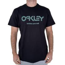 Camiseta Oakley Coral Organic Surf WT25 Masculina Jet Black