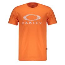Camiseta Oakley Ellipse Fingerprint SM26 Neon Orange Camiseta Oakley Ellipse Fingerprint SM26 Neon Orange