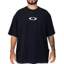 Camiseta Oakley Ellipse Fluid SS WT26 Masculina Blackout Camiseta Oakley Ellipse Fluid SS WT26 Masculina Blackout