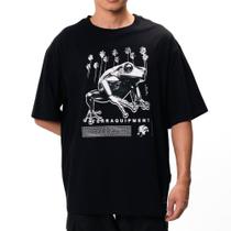 Camiseta Oakley Frog 2075 WT25 Masculina Blackout Camiseta Oakley Frog 2075 WT25 Masculina Blackout