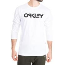 Camiseta Oakley Mark II Manga Longa Masculina Branco Camiseta Oakley Mark II Manga Longa Masculina Branco