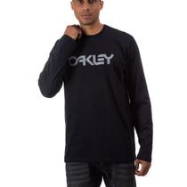 Camiseta Oakley Mark II Manga Longa Masculina Preto Camiseta Oakley Mark II Manga Longa Masculina Preto