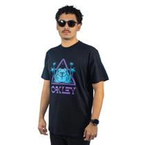 Camiseta Oakley Masculina Psy Frog Triangle Print Tee Casual