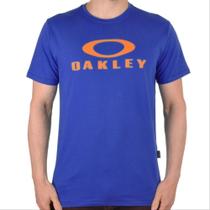 Camiseta Oakley Mod O-Bark SS Tee - Azul/Laranja Camiseta Oakley Mod O-Bark SS Tee - Azul/Laranja