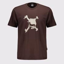 Camiseta Oakley Skull Heritage Logo Marrom Camiseta Oakley Skull Heritage Logo Marrom
