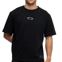 Camiseta Oakley Teeth Footprint SS WT26 Masculina Blackout Camiseta Oakley Teeth Footprint SS WT26 Masculina Blackout