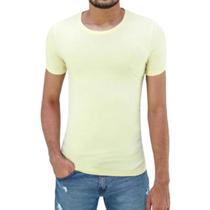 Camiseta Ogochi Básica Masculina Lisa Original Slim Cores 100 Algodao Premium