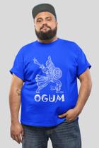 Camiseta Ogum Orixá Masculina Plus Size G1 G2 G3