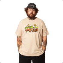 Camiseta Okdok Big Oversized Manga Curta ArtWork