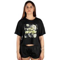 Camiseta Olympikus Box Feminina Preta Camiseta Olympikus Box Feminina Preta