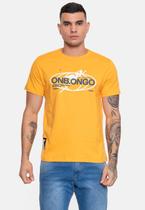 Camiseta Onbongo Masculina Estampada Mostarda