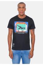 Camiseta Onbongo Masculina Estampada Regis Preta