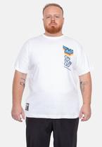 Camiseta Onbongo Plus Size Estampada Cool Branca