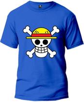 Camiseta One Piece Gola Redonda Manga Curta Malha Algodão