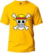Camiseta One Piece Gola Redonda Manga Curta Malha Algodão - Nessa Stop