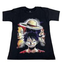 Camiseta One Piece Luffy Shanks Roger Blusa Adulto e Infantil Anime Unissex Epi392 - Animes