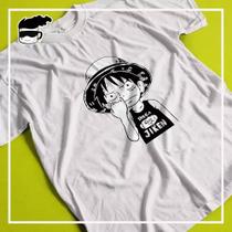 Camiseta One Piece Luffy Unissex 100% Algodão Estampa Exclusiva Anime
