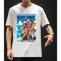 Camiseta One Piece Luffy Zoro Sanji Usopp Franky Nami Robin Chopper - King of Print