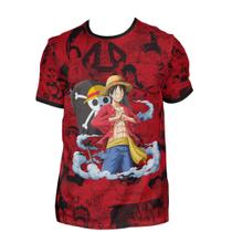 Camiseta One Piece Monkey D Luffy Anime Estampada Full Top