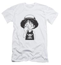 Camiseta One Piece Monkey D Luffy Camisa Masculina Anime