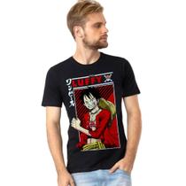 Camiseta One Piece Monkey D. Luffy Preta Original Oficial Moda Geek Otaku Anime Presente Qualidade Camiseta One Piece Monkey D. Luffy Preta Original Oficial Moda Geek Otaku Anime Presente Qualidade