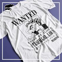 Camiseta One Piece Trafalgar Law Unissex Algodão