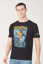 Camiseta Oneill Estampada Collab Jimbo Phillips Preta