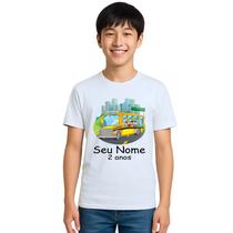 Camiseta Ônibus Escolar School Bus Estampa Personalizada Camiseta Ônibus Escolar School Bus Estampa Personalizada
