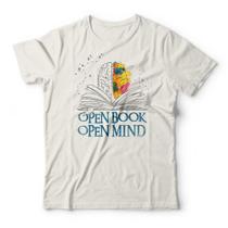Camiseta Open Book Open Mind Studio Geek Camiseta Open Book Open Mind Studio Geek