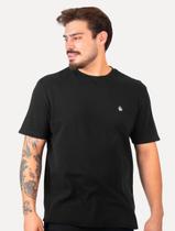 Camiseta Original Penguin Masculina Piquet Patch Preta